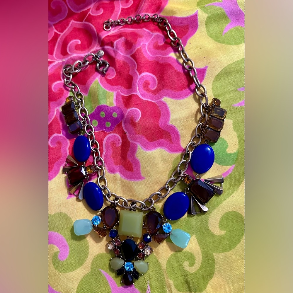 J.Crew Blue Green Necklace